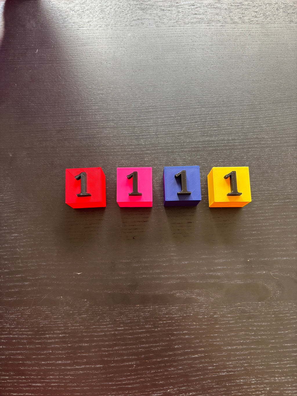 3D geprinte cijferblokken (0-9)